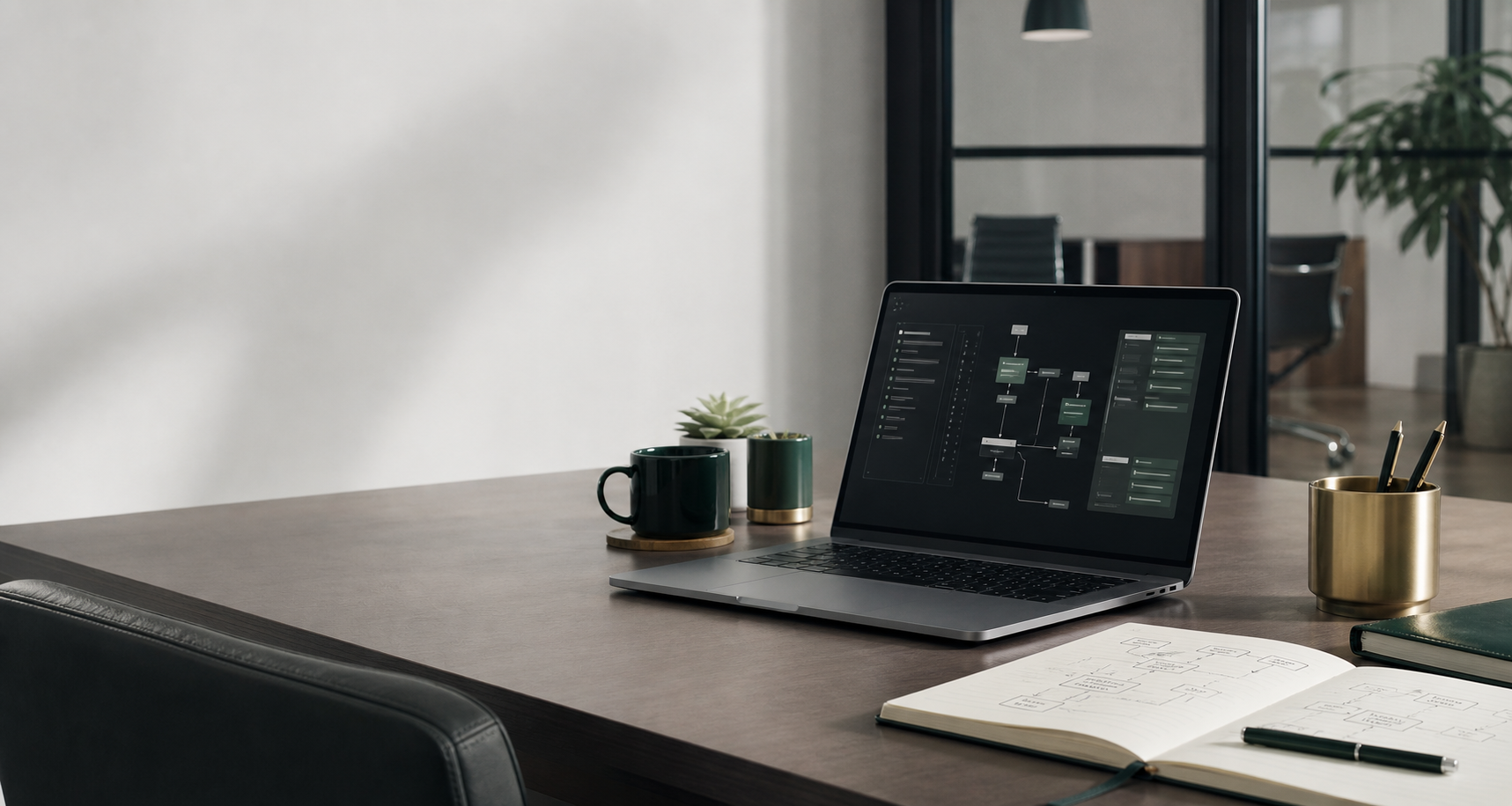 A refined workspace representing Laravel architecture and SaaS modernization